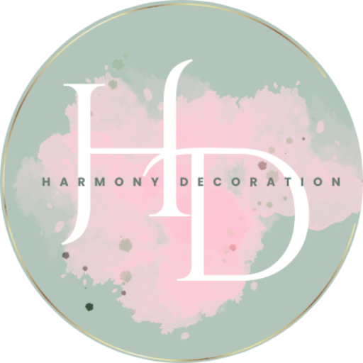 Logo Harmony Décoration sur fond vert