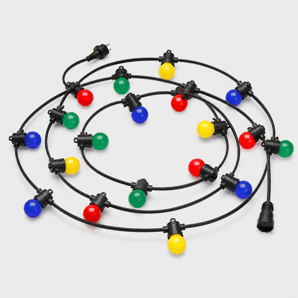 guirlande guinguette multicolore