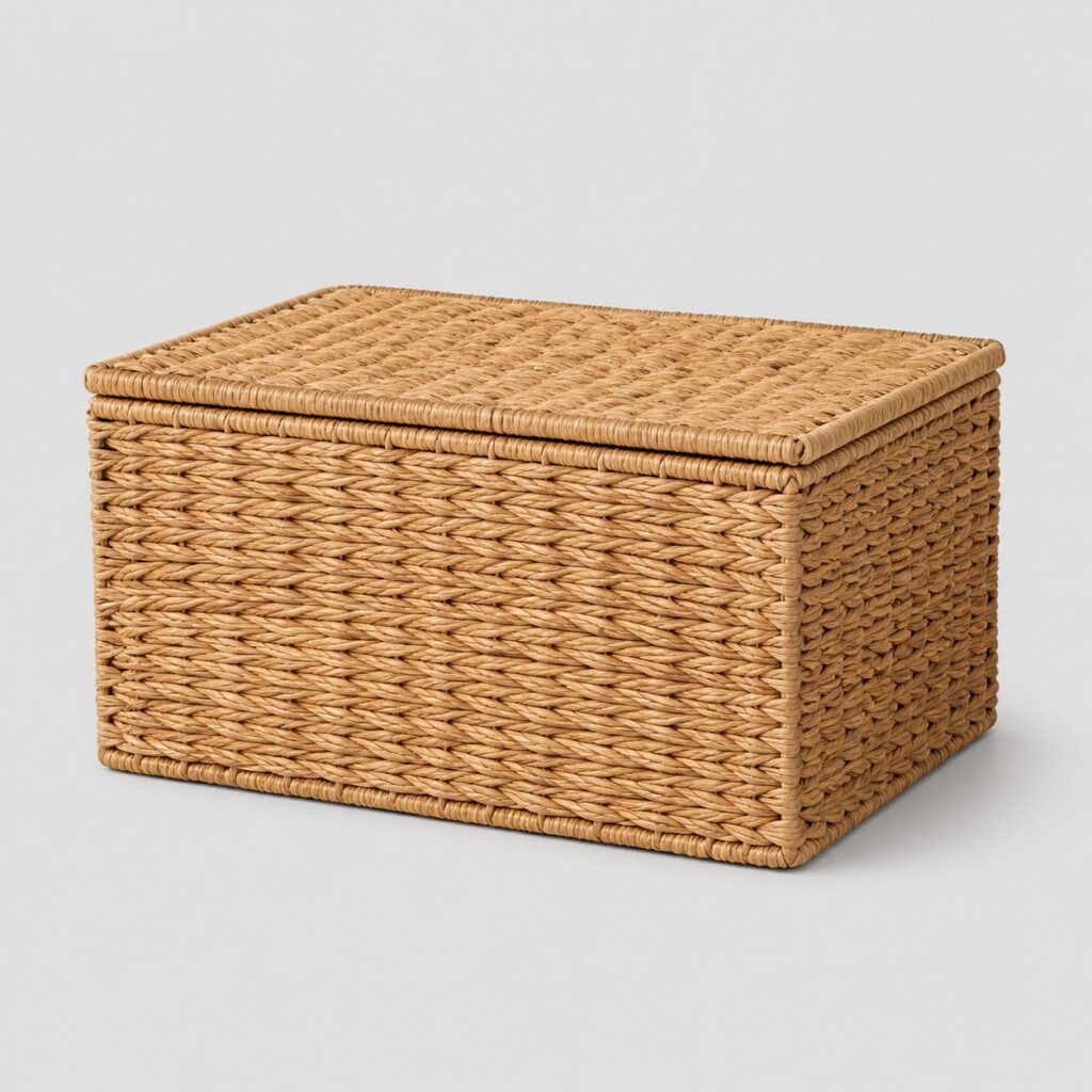 panier de rangement avec couvercle