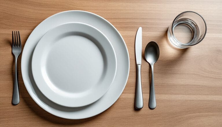 Dimensions d’un set de table : la place réelle d’un couvert