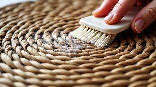 découvrez comment nettoyer efficacement un set de table tressé et éliminer la poussière emprisonnée dans sa trame pour un entretien facile et durable.