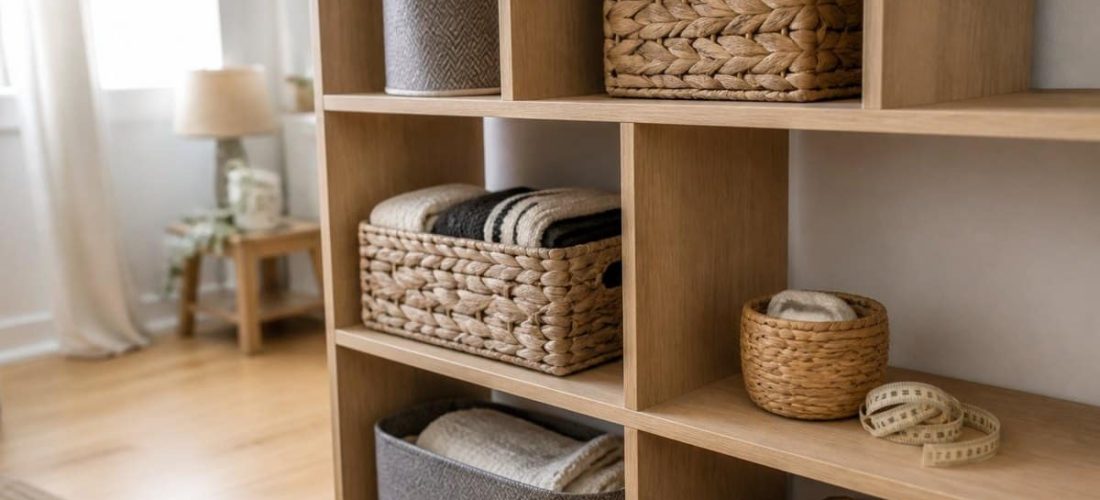 Litres, centimètres, kilos : comment lire les cotes d'un panier de rangement